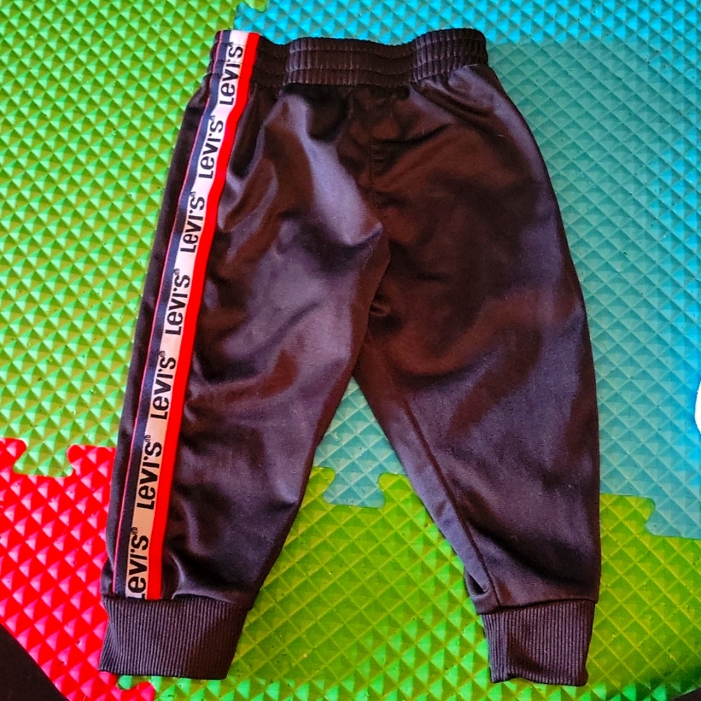 100% polyester black joggers